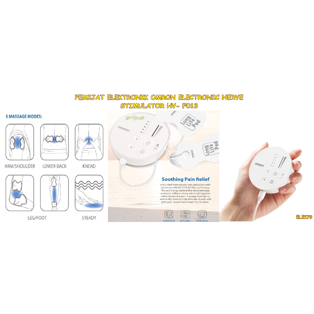 ELEK79 Alat Pijat PEMIJAT ELEKTRONIK OMRON PULSE MASSAGER HV-F013