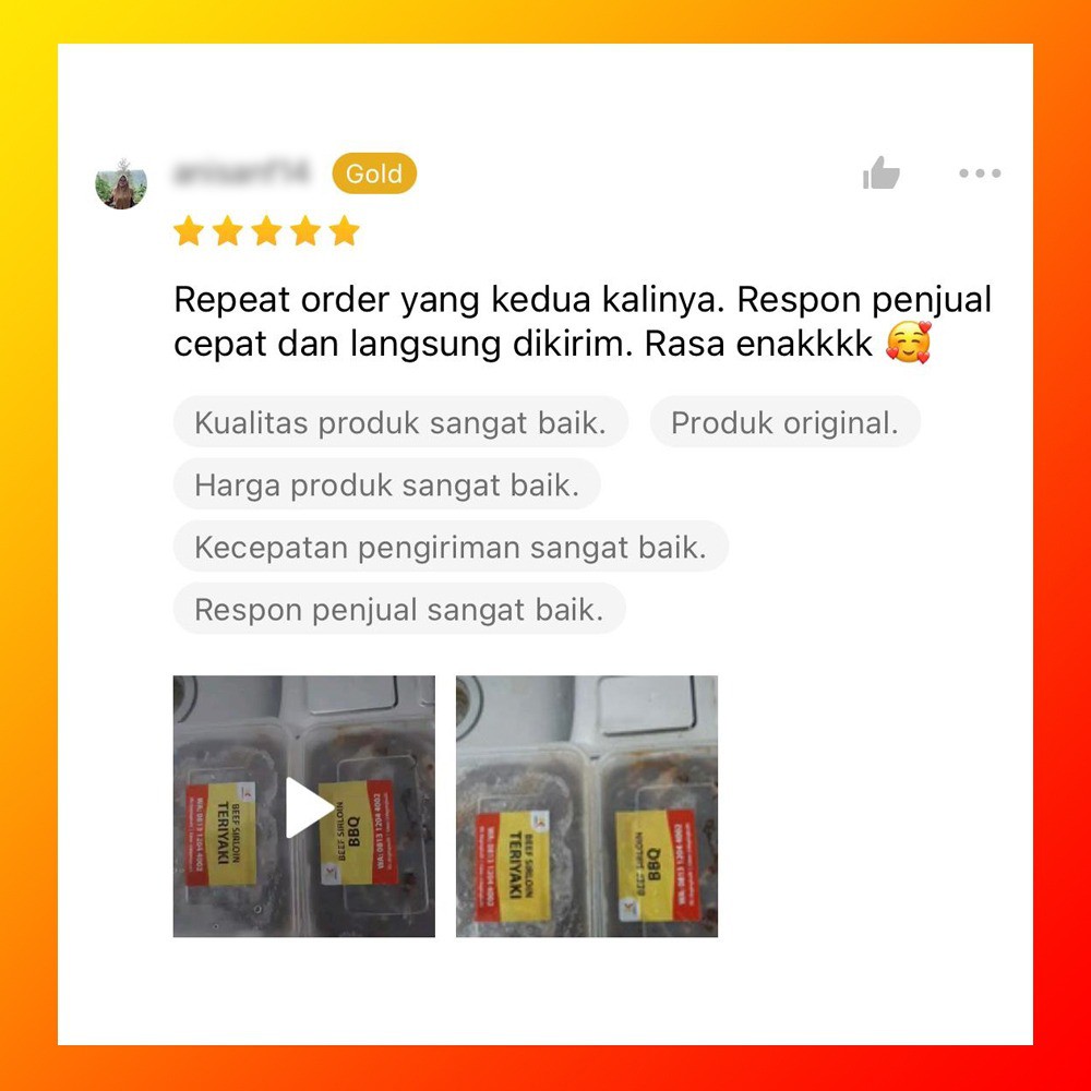 

JUN BEEF SIRLOIN MARINASI / DAGING SAPI MARINASI / DAGING SIRLOIN MARINASI / SIRLOIN SLICE BUMBU