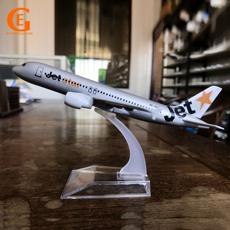 Jetstar Model Pesawat Airbus 320 A320 Bahan Alloy Metal Ukuran 16CM