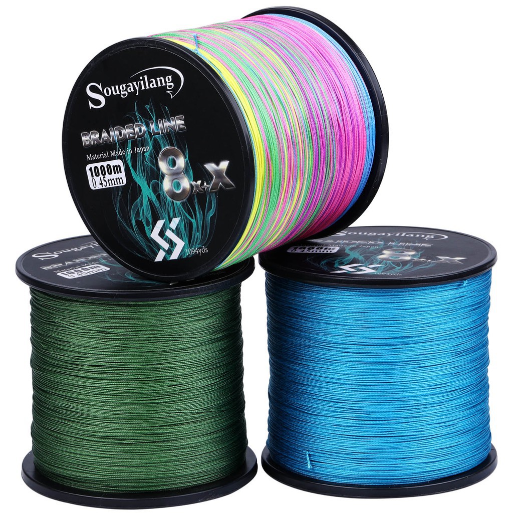 GRF Sougayilang X9 1000M PE Fishing Line Braided Senar Pancing Jig Line Dyneema Multifilament PE