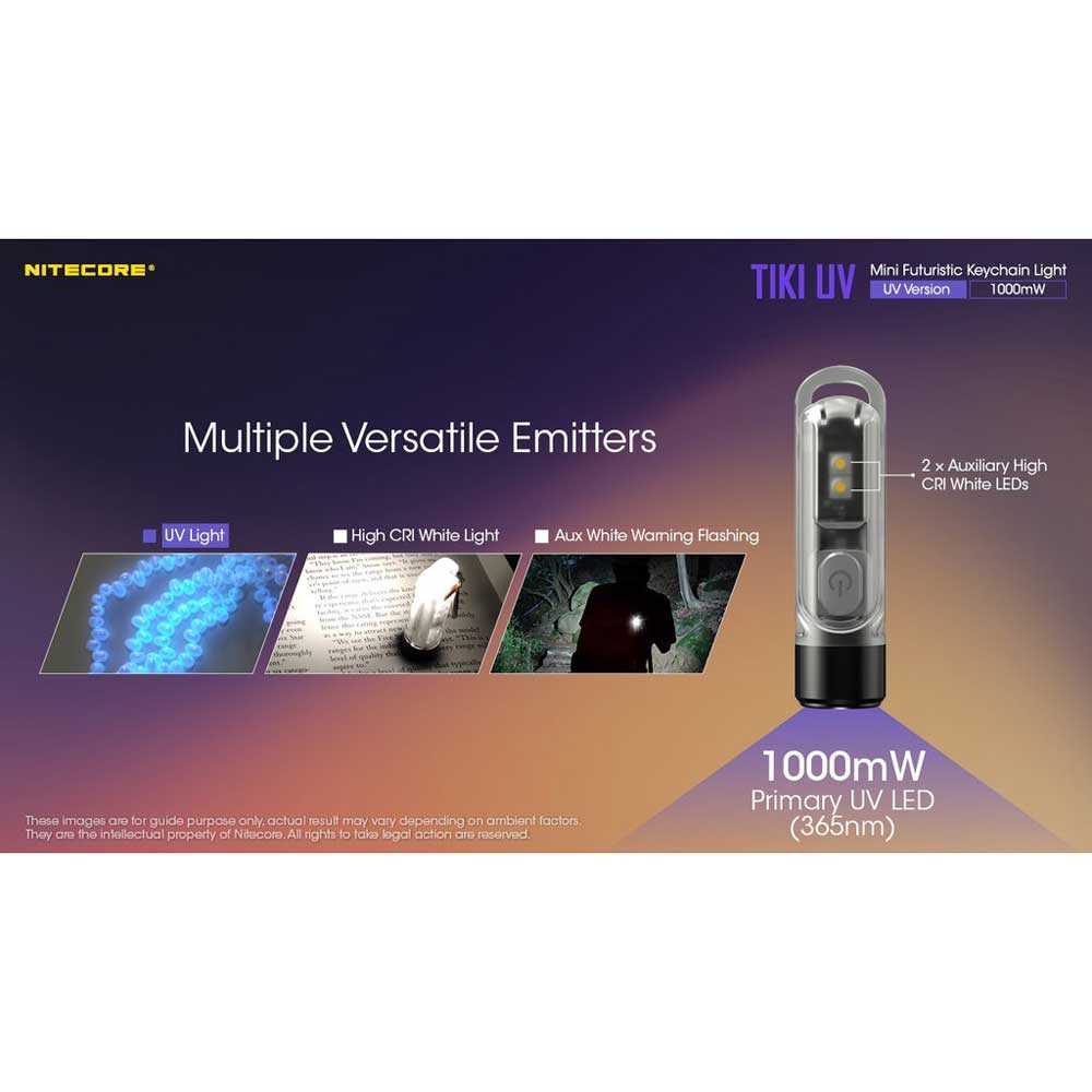 IDN TOOLS - Nitecore TIKI UV Mini Senter 365nm 1000mW