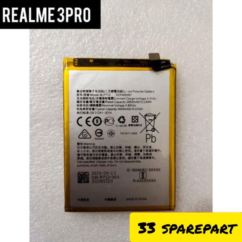 BATERAI/BATRE BLP713 REALME 3PRO ORIGINAL