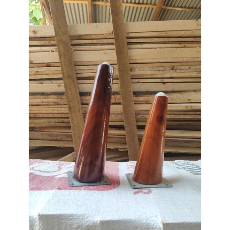 Termurah Kaki Retro kaki stool kayu 10 cm ~ 70cm Harga sudah termasuk Plat besi kaki sofa kayu mirin