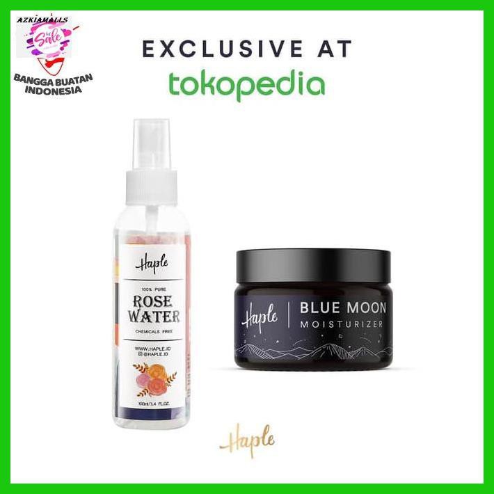 

Tekapwajah- Haple Exclusive Valentine Bundle Moisturizer - Rose Water 100Ml - 30 Gram Sm -Asliii.