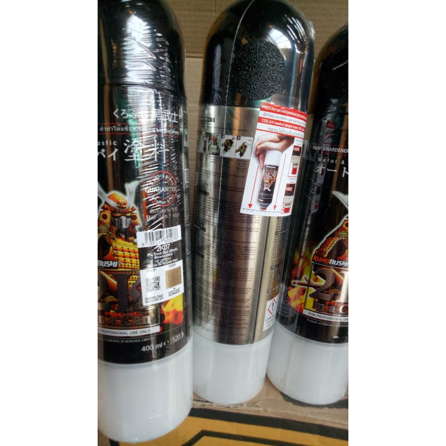 cat semprot samurai pilok pilox samurai epoxy truck bed black 2k07 400ml epoxy kulit jeruk hitam