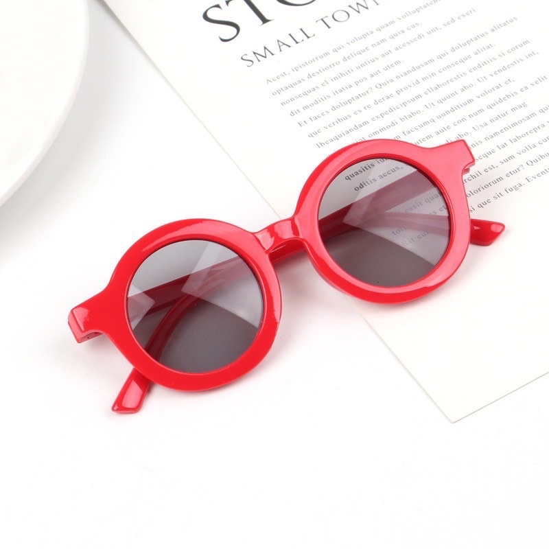 Kacamata anak/Kacamata Vintage 1-7 tahun-RETRO RED