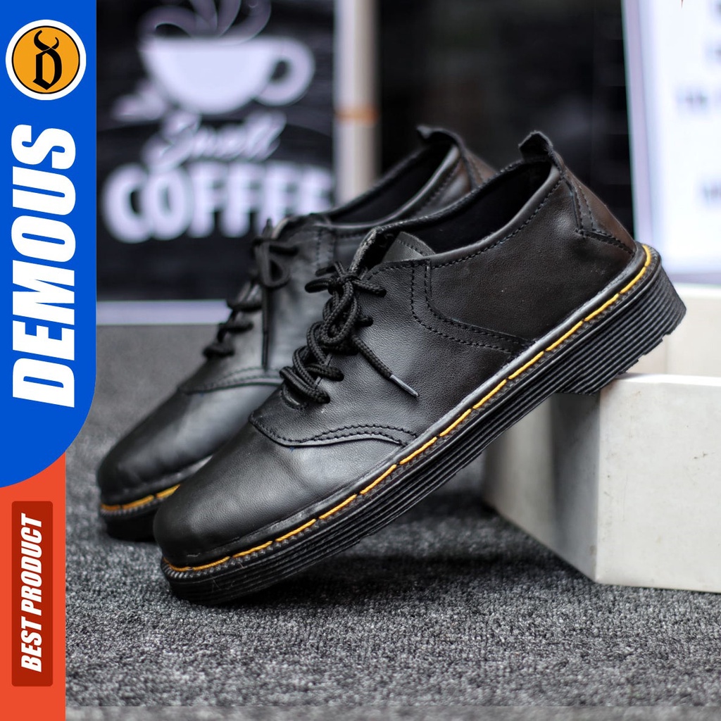 DEMOUS - Sepatu Pantofel Pria Formal Kulit Asli