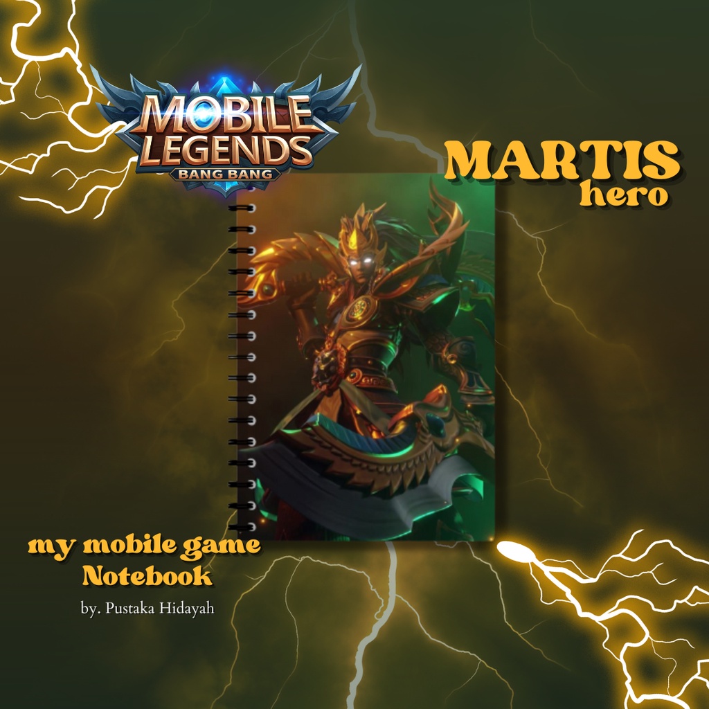 

Notebook Mobilee Legend Game Series A5 By. Pustaka Hidayah | Buku Catatan Notebook Spiral Buku Harian Buku Tulis