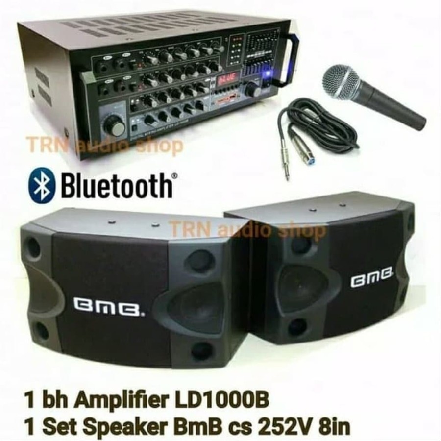 Paket karaoke bmb bluetooth paketan sound sistem amplifier speaker aud