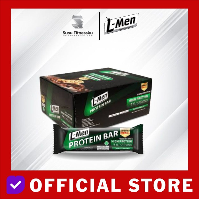 

L-MEN PROTEIN BAR CRUNCHY CHOCOLATE ISI : 12 PCS