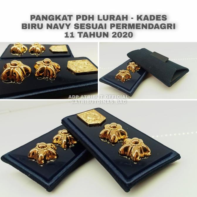 PANGKAT LURAH TERBARU LATAR BIRU NAVY BERKAH