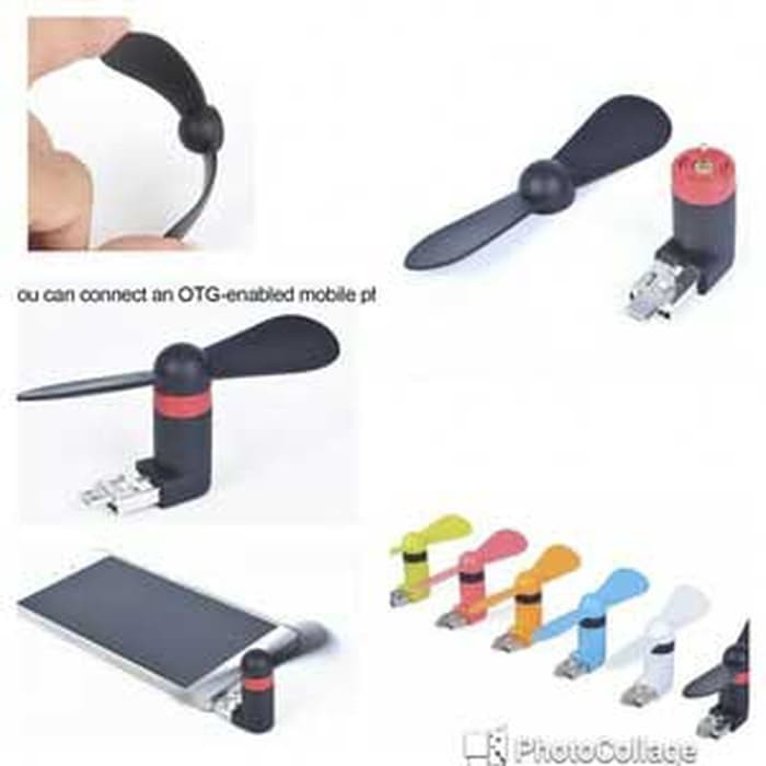 Kipas angin Otg Micro sd / android smartphone mini fan