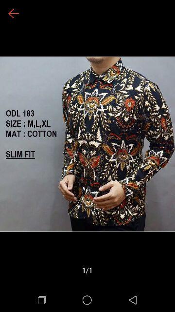 Odza Batik Lengan Panjang Modern Pria