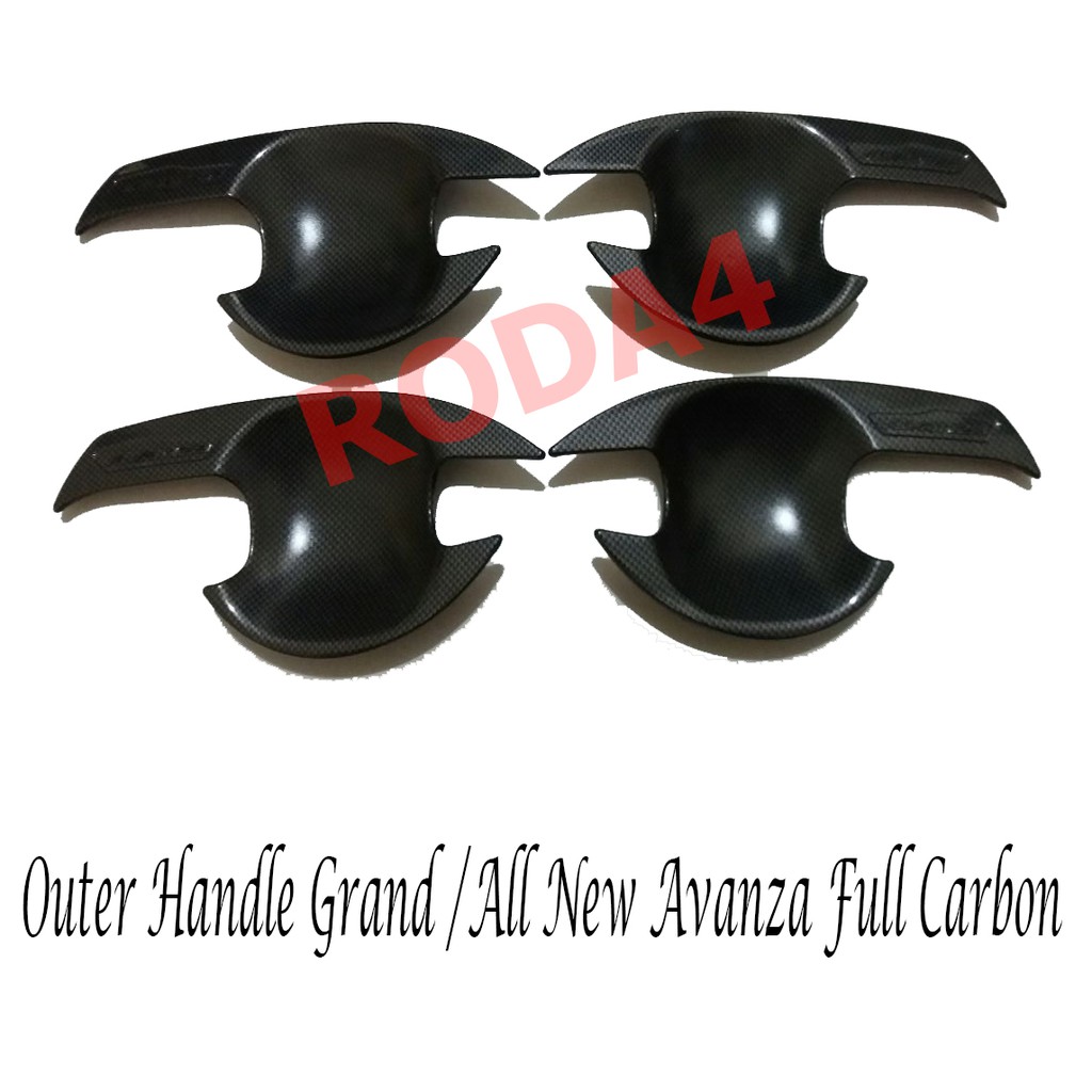 Outer  Mangkok Handle Grand All New Avanza Model Elegant Full Carbon