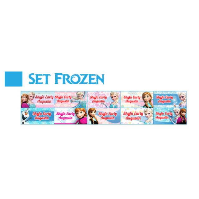 

Label Nama Frozen Waterproof