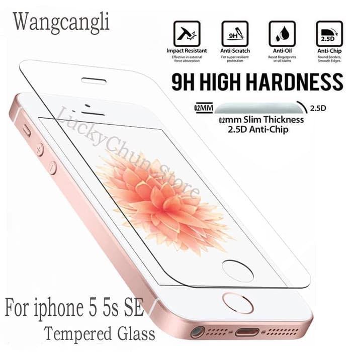 TEMPERED GLASS IPHONE 5 5G 5S ANTI GORES KACA FULL BENING - SCREEN PROTECTOR