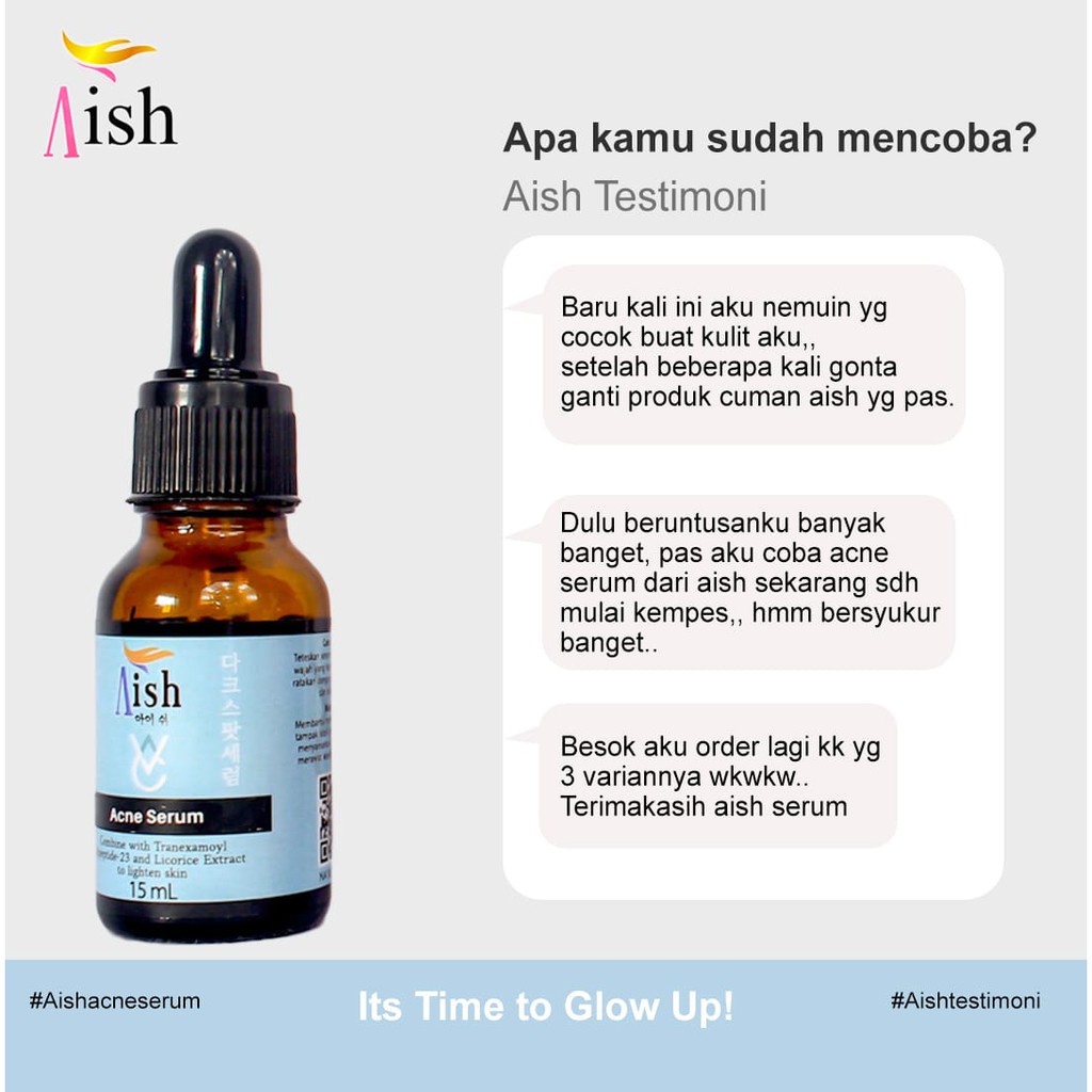 SERUM AISH | AISH SERUM ACNE/ DARK SPOT/ BRIGHTENING ASLI KOREA