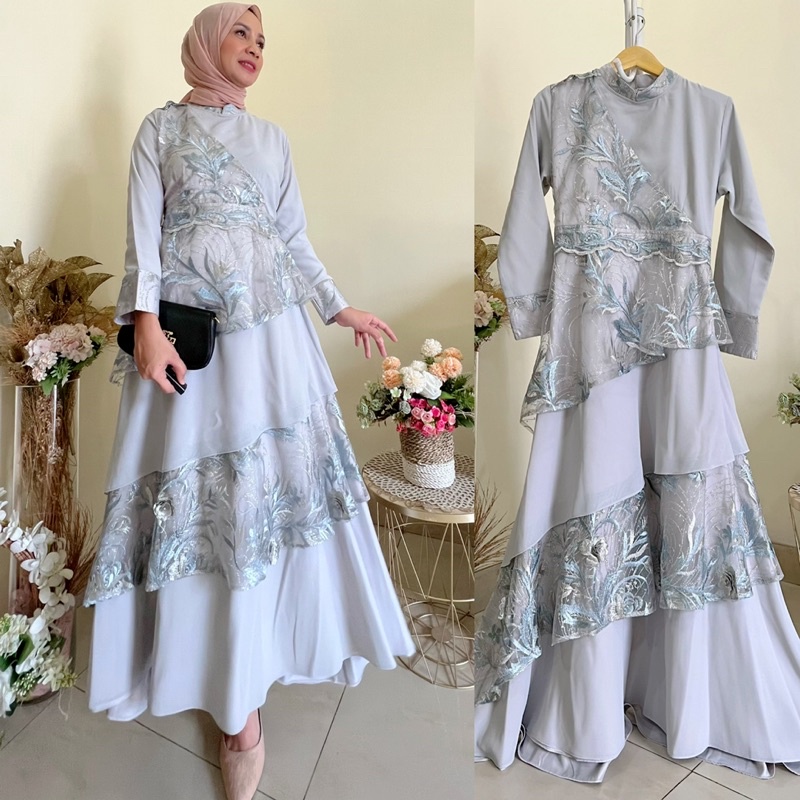 PESTA✅Gamis pesta jemia 136