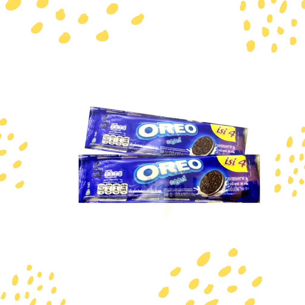 Oreo Vanilla Original 38gr Baru Pack isi 4