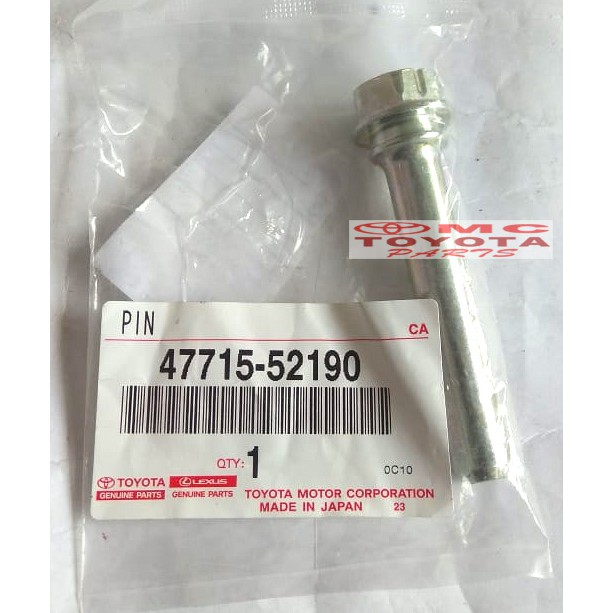 Baud Pen Pin Cylinder slide Disc Brake Depan Yaris Vios Altis Wish 47715-52190