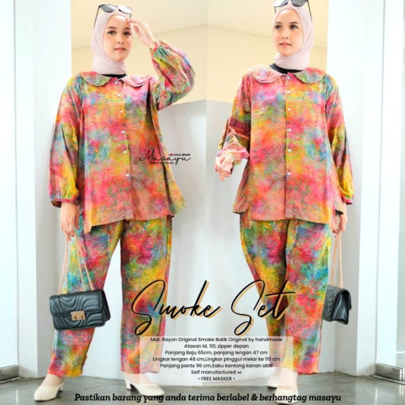 SMOKE SET, SETELAN BATIK TIEDIE ORI MASAYU