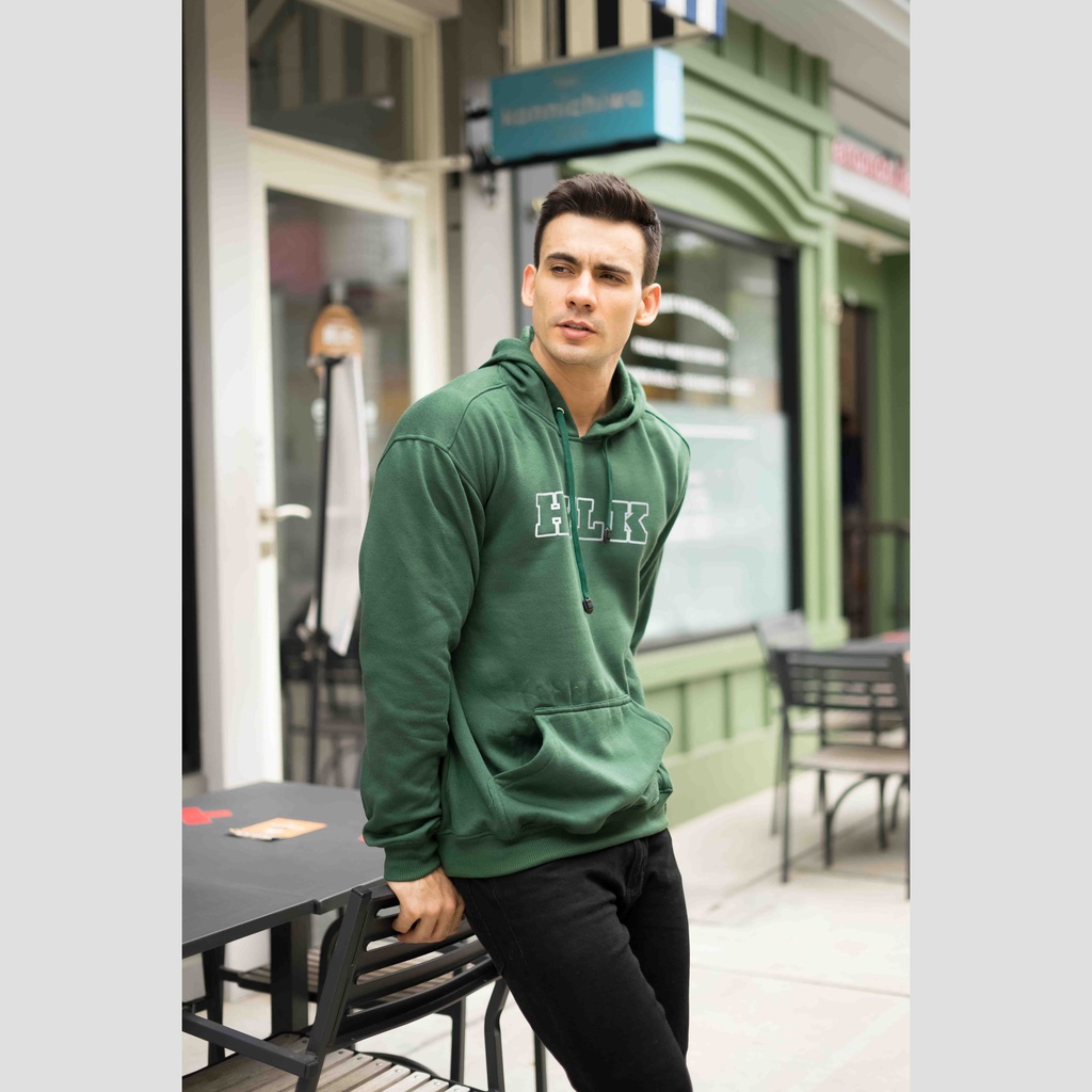 (BISA COD) HEYLOOKJaket Hoodie Jumper Hylk Unisex Outerwear Terbaru Heylook Green