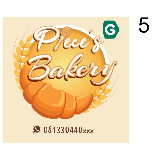 

Stiker / Sticker / Label Kemasan Kotak 5x5cm, 6x6cm, 7x7cm (1 pack)
