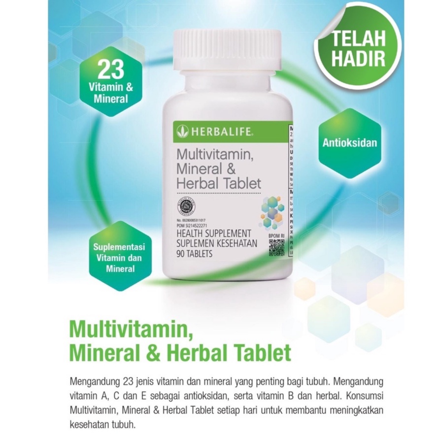 Jual Herbalife Multivitamin, Mineral & Herbal Tablet Shopee Indonesia