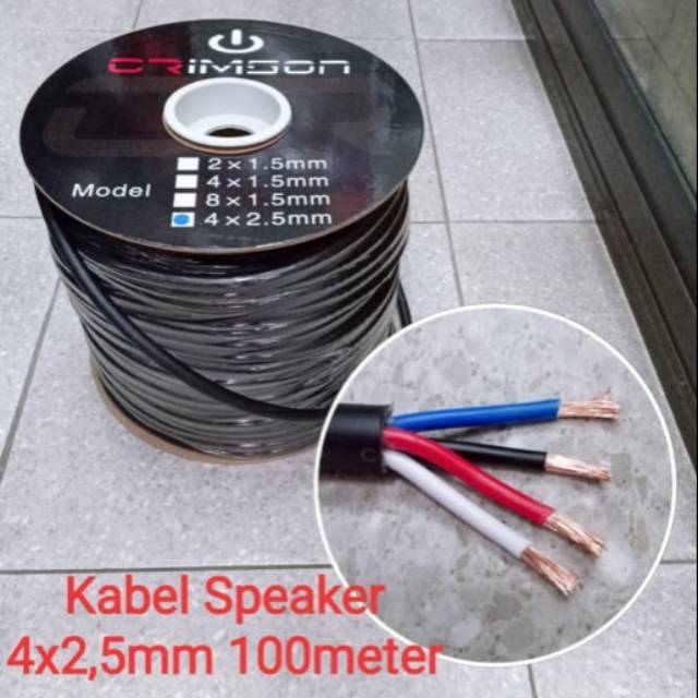 Kabel Speaker Crimson isi 4 x 2.5mm 100 meter