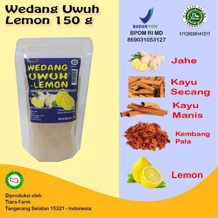 

tradisional-minuman- wedang uwuh + lemon 150 g - gogomix tiara farm -minuman-tradisional.