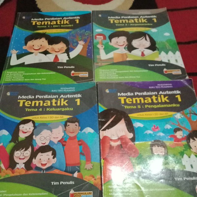 MEDIA PENA TEMATIK 1 TEMA 1 2 4 5 6 7 8 SD MI KELAS 1 I KURIKULUM 2013 REVISI