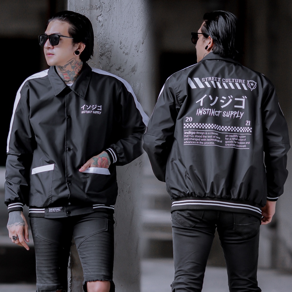 JAKET PRIA - JAKET COACH INSTINCT - JAKET WINDBREAKER - JAKET PARASUT PRIA - JAKET PARASUT STREET CULTURE