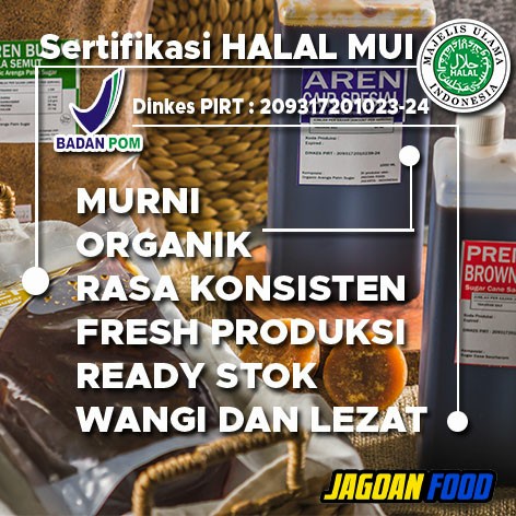 

ufd6021 1000Grm / 1 Kg Gula Aren Bubuk Organik Palm Sugar Gula Semut Organik Fsfs201