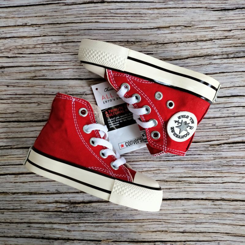 SEPATU ANAK CONVERSE 70S MERAH PREMIUM HIGH QUALITY CONVERSE ANAK MERAH