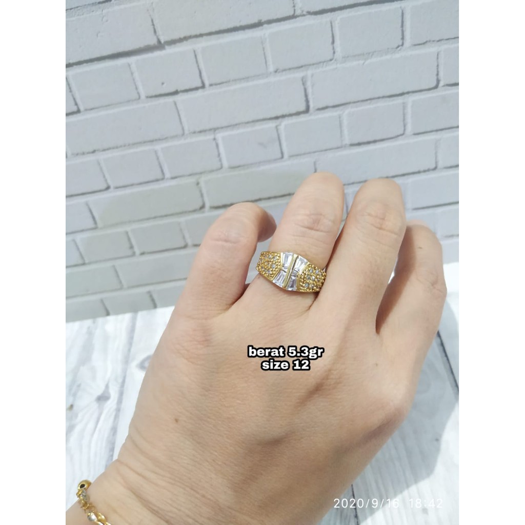 CINCIN COR LEBAR MATA ZIRCON PERAK ASLI S925 KODE CD012