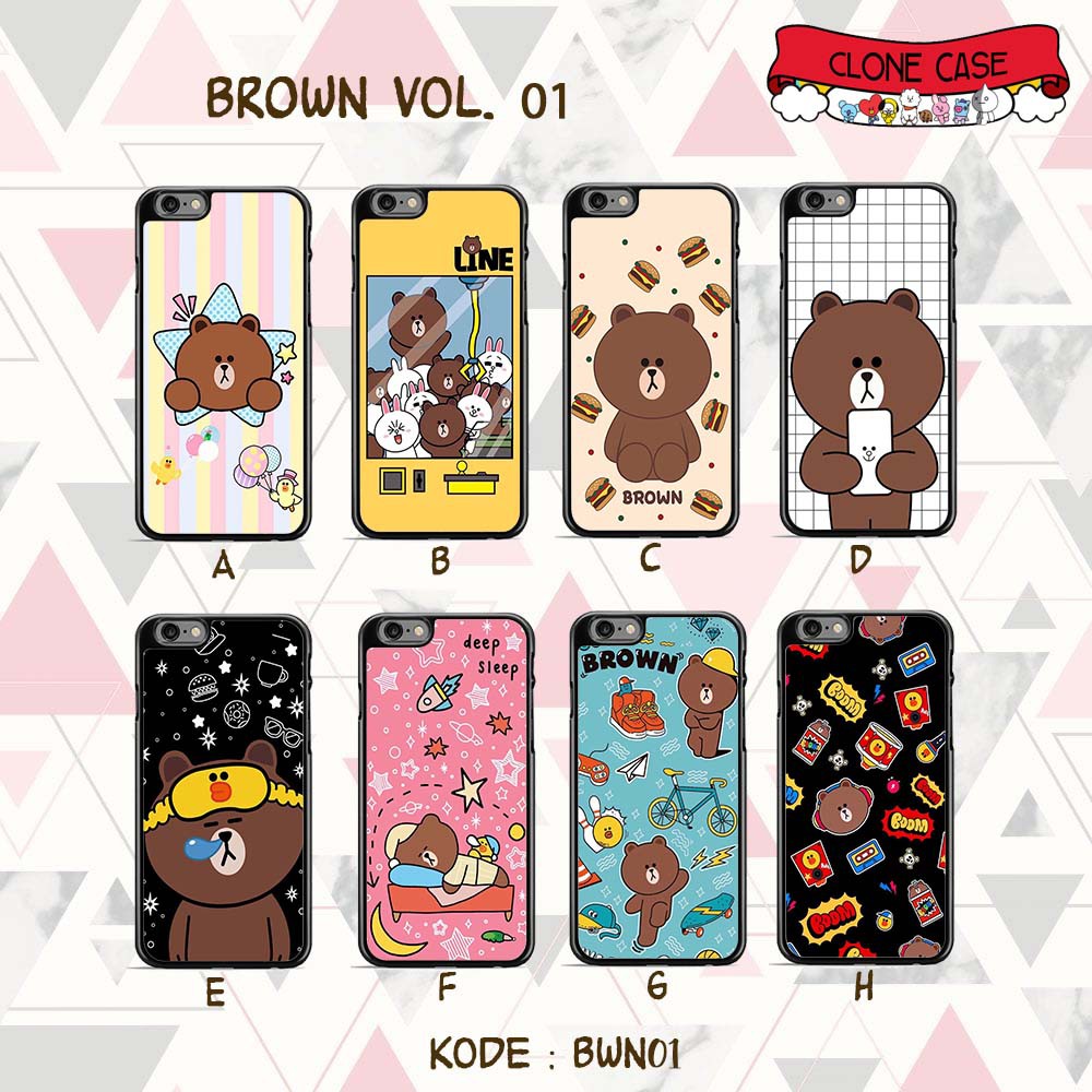 Case Oppo F5 F7 F9 F11 Pro Youth - Hardcase Brown Vol. 01