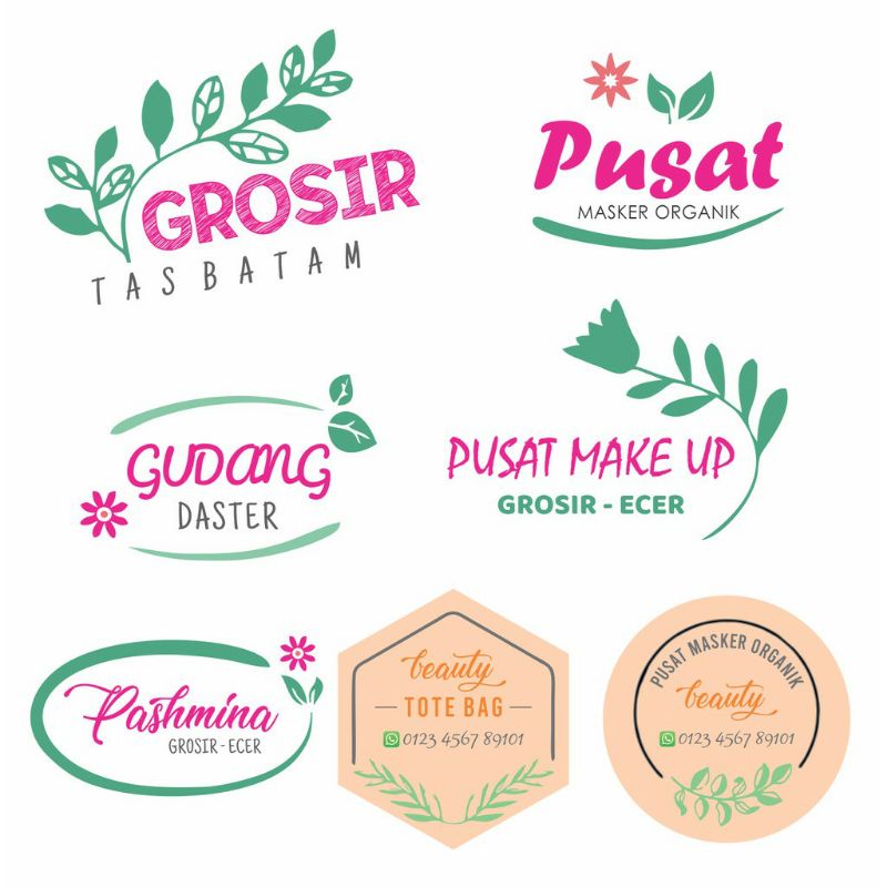 Desain logo online shop