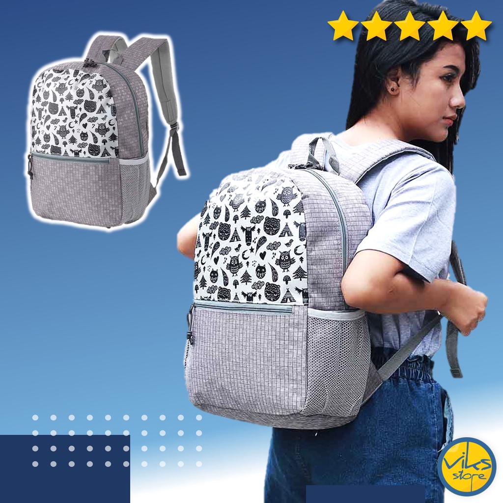 Tas Sekolah SMP SMA Kuliah Cewek Perempuan Wanita Tas Ransel Backpack Tas Punggung Herbie ASN163