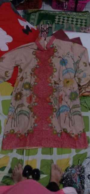 Terlaris Serut Genes Jelita Tunic Navbor Yelbor Whitbor Creambor Tunik Batik Modern