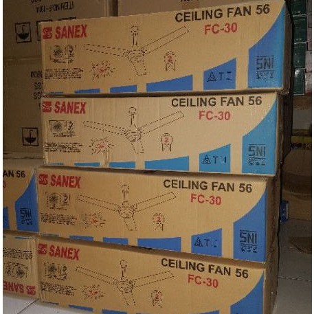 Ceiling Fan Sanex 56'inchi FC-30/Kipas Angin Baling2 Gantung