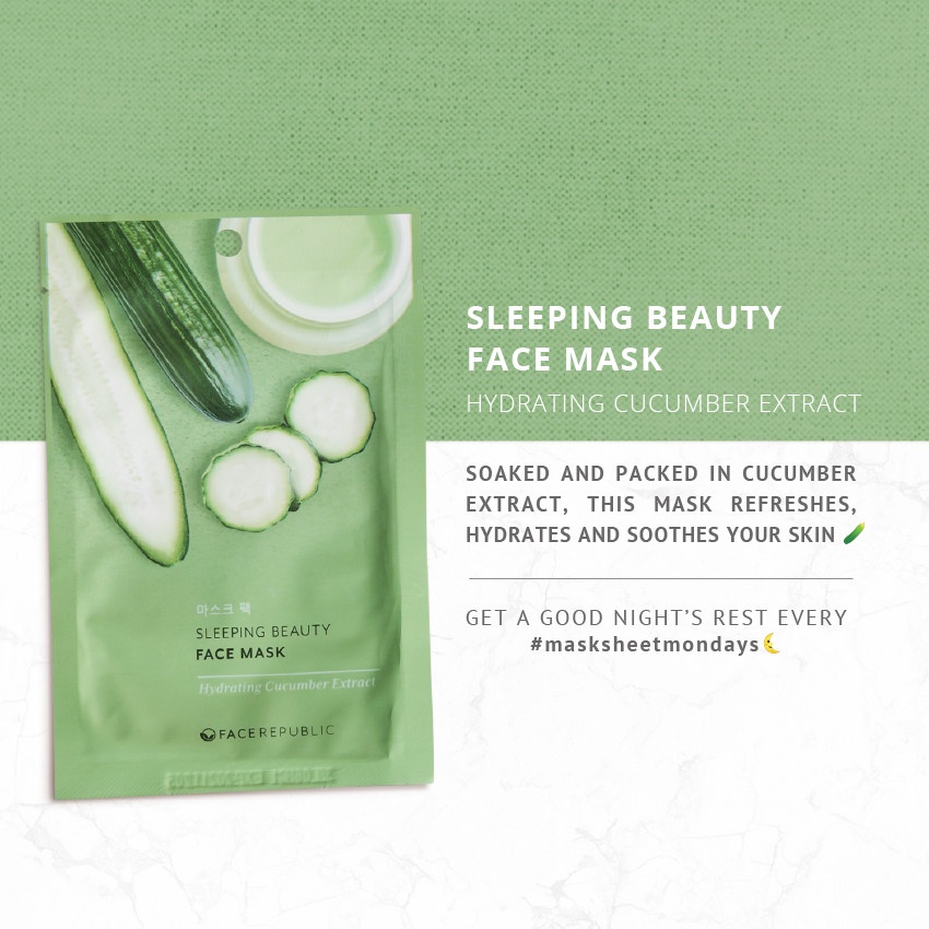 Face Republic Sleeping Beauty Tea Tree/Cucumber/Whitening Rice/Honey