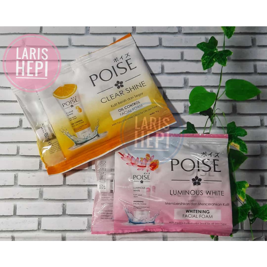 Poise Clear Shine / Luminous White Facial Foam Sachet 9g
