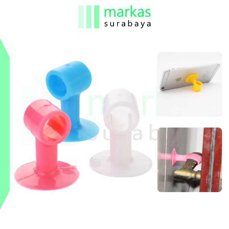 HL0104 Ganjalan Pintu Karet Petak Bulat Penahan Benturan Engsel Safety Lock Door Band S1323