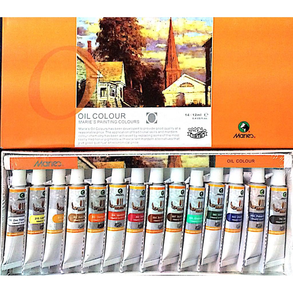 

Cat Minyak Oil Colour Maries 14 warna