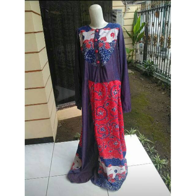 Realpict gamis jumbo batik busui