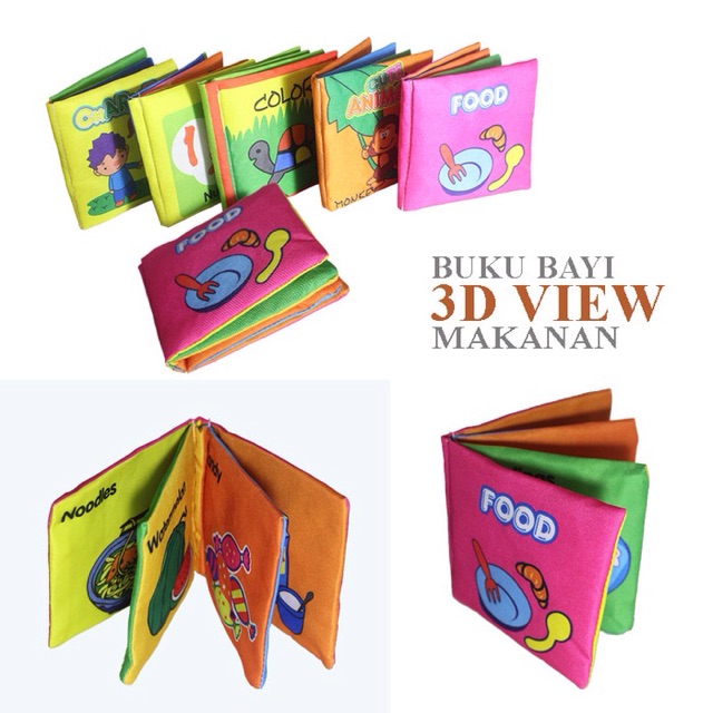 Buku Bayi buku bantal bayi softbook 01-Food