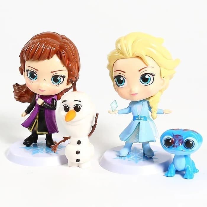 4 pcs/set Figure Frozen 2 Ana Elsa Olaf Chibi Ver.