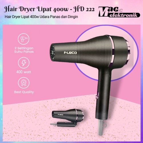 Hairdryer Fleco 222 3 Mode Angin Hangat Angin Panas 2 Speed 400W Hair dryer Pengering Rambut Termurah Daya tinggi