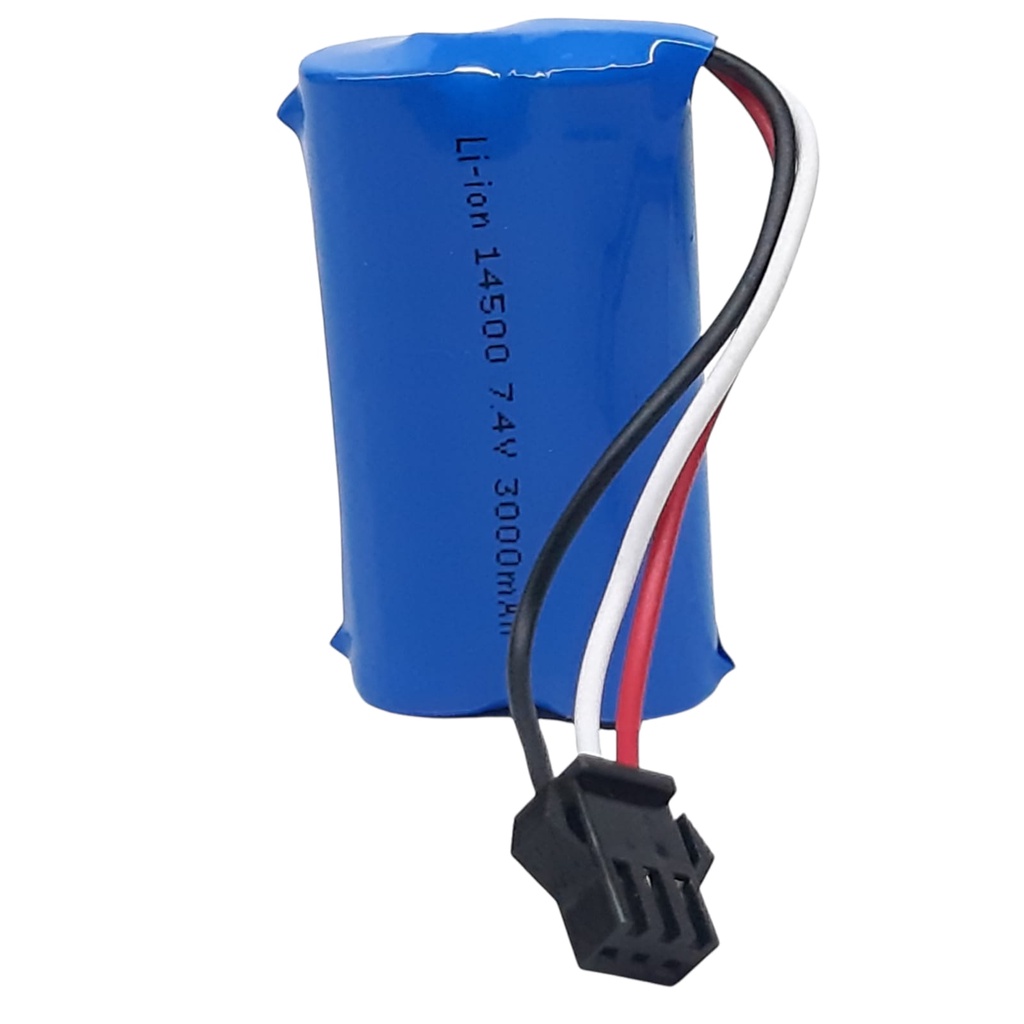 Batterai Charger RC Mode 2x 14500 Li-ION 7.4Volt - 3000mAh Socket Hitam 3pin
