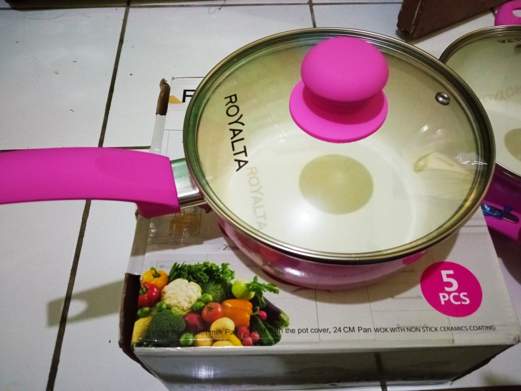 Panci Set Ceramic Dessini 5pc Matang Merata Pm-9982